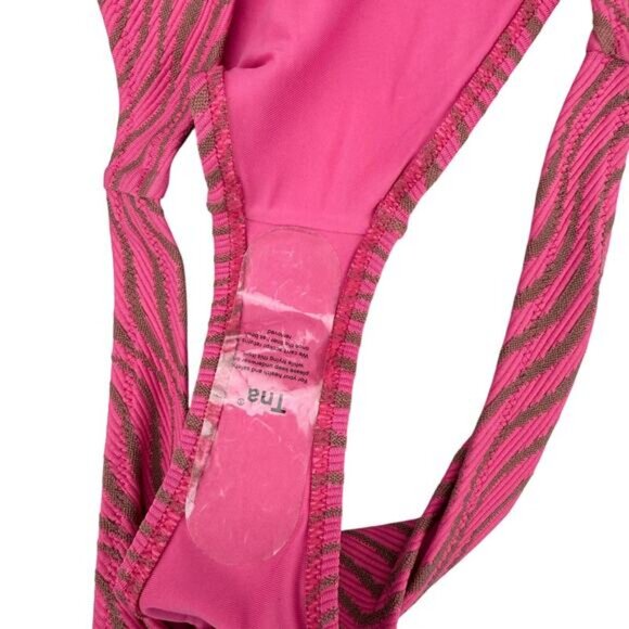 Aritzia Tna Mullholland High-Leg Bottom In Bright Rose Clove Red Size Large - Picture 5 of 7